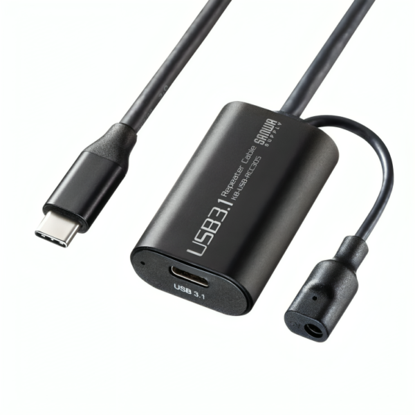 Sanwa Supply 5m Extension USB 3.1 Type C-Type C Active Repeater Cable KB-USB
