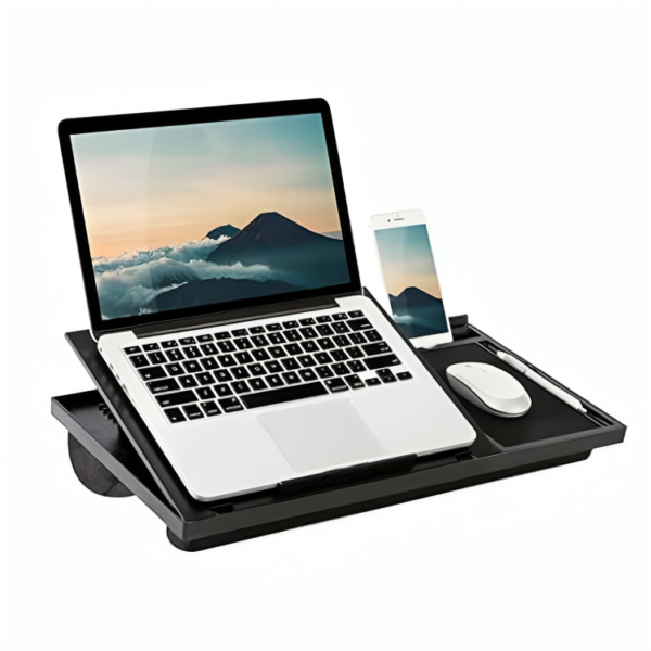 LAPGEAR Home Office Lap Desk with Device Ledge, Mouse Pad, and Phone Holder