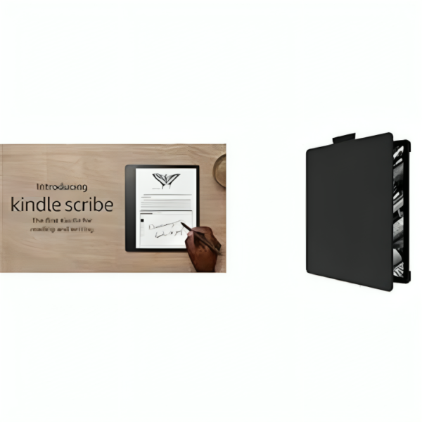 Kindle Scribe Bundle. Includes Kindle Scribe (32 GB), Premium Pen, and NuPro Bookcover in Black