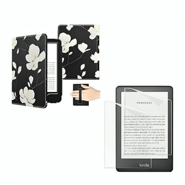 MoKo Case with 2-Pack Anti-Glare Film for 6" Kindle (11th Generation 2022&10th Generation 2019)