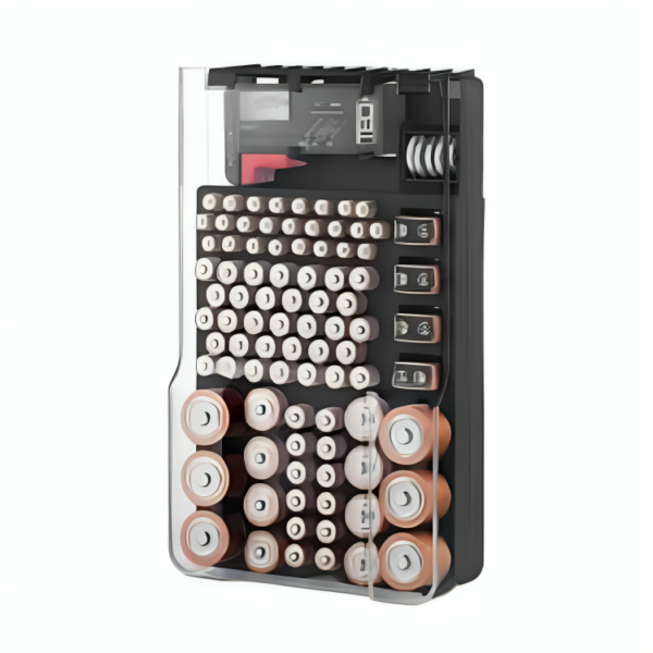 The Battery Organizer and Tester with Cover, Storage Organizer and Case