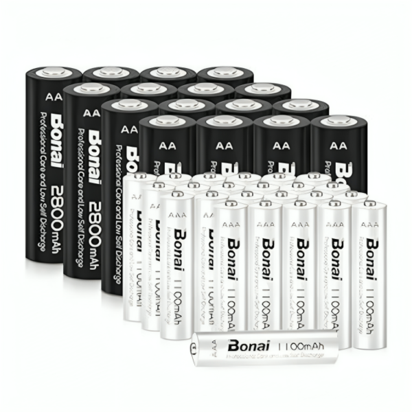 BONAI AAA Rechargeable Batteries 1100mAh Triple-A Ni-MH 1.2V Low Self Discharge Battery