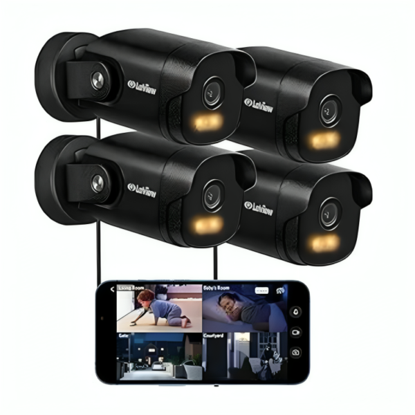 LaView 2K Security Camera Outdoor with Color Night Vision,3MP Wired Cameras for Home Security