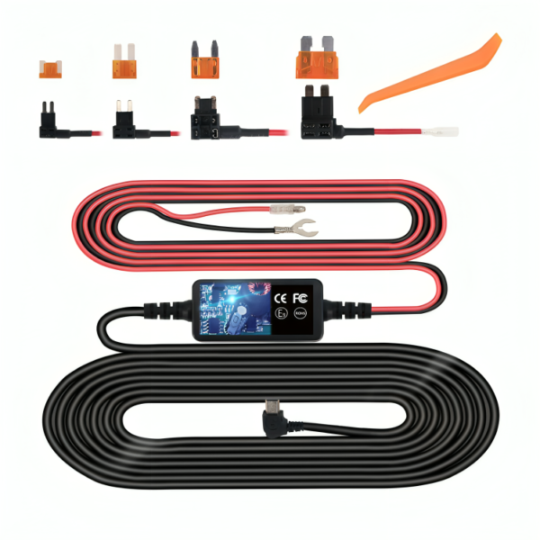 Dash Cam Hardwire Kit, Mini USB Hard Wire Kit Fuse for Dashcam