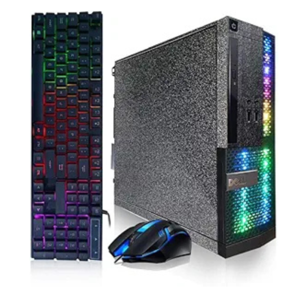 Dell PC Treasure Box RGB Desktop Computer Intel Quad Core I5 up to 3.6G