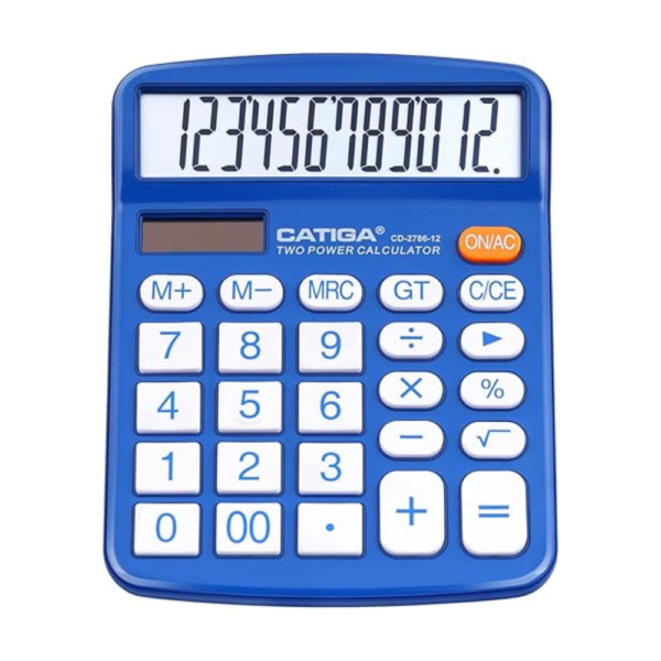 Desktop Calculator 12 Digit with Large LCD Display and Sensitive Button