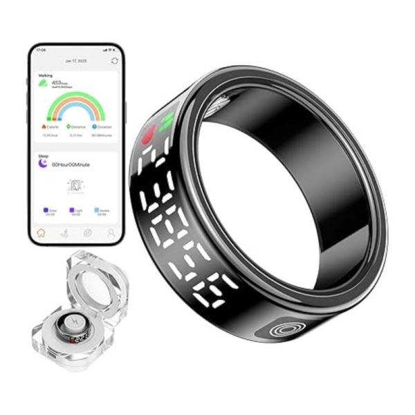 Smart Rings for Women Men Health Rings with Charging Case