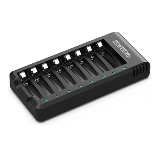 POWEROWL 8 Bay AA AAA Battery Charger