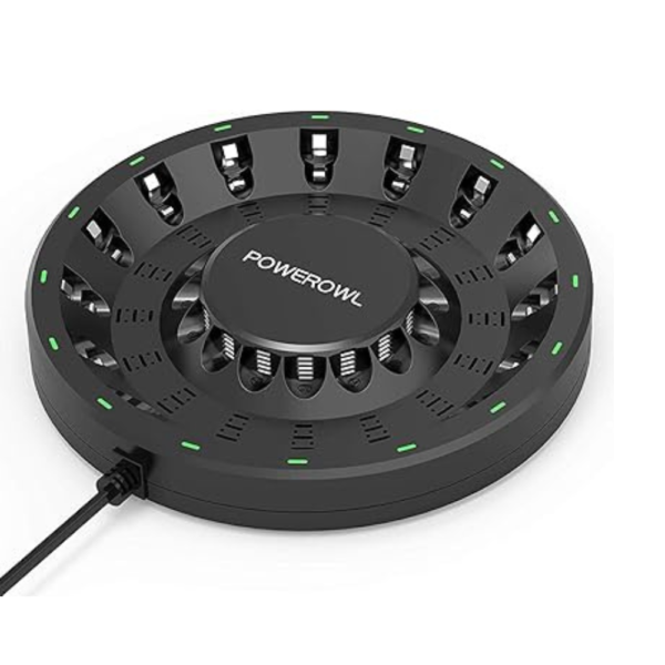 POWEROWL 16 Bay AA AAA Battery Charger